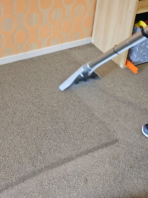 Carpet steam cleaning in progress by SN Cleaning Services, Christchurch