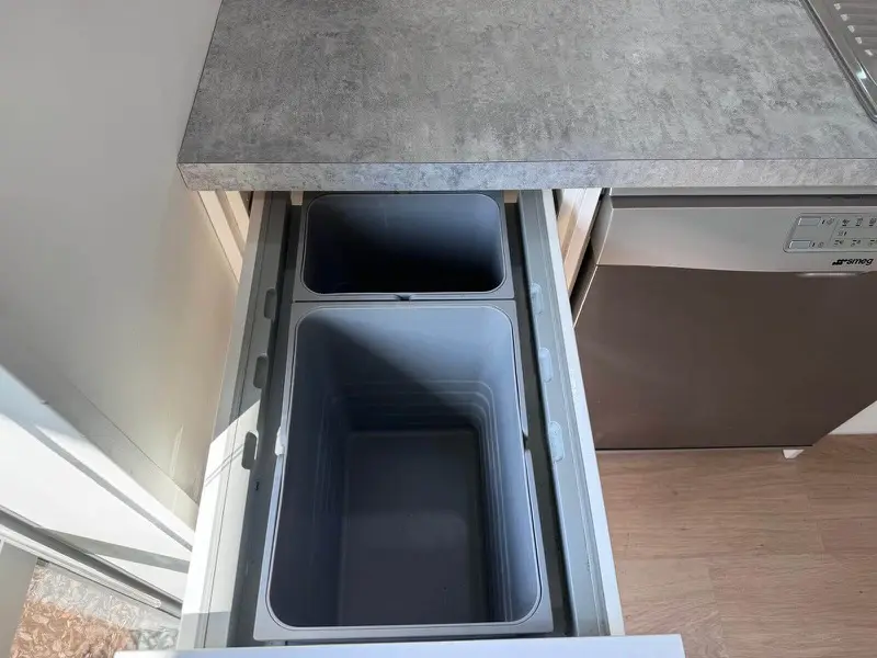 Move-out clean: kitchen bin drawer by SN Cleaning Services, Christchurch