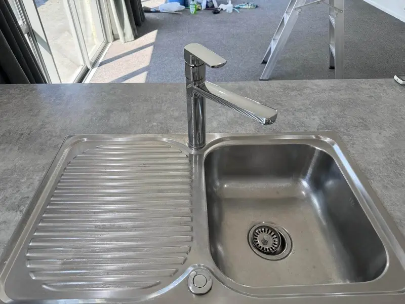Move-out clean: kitchen sink and benchtop by SN Cleaning Services, Christchurch