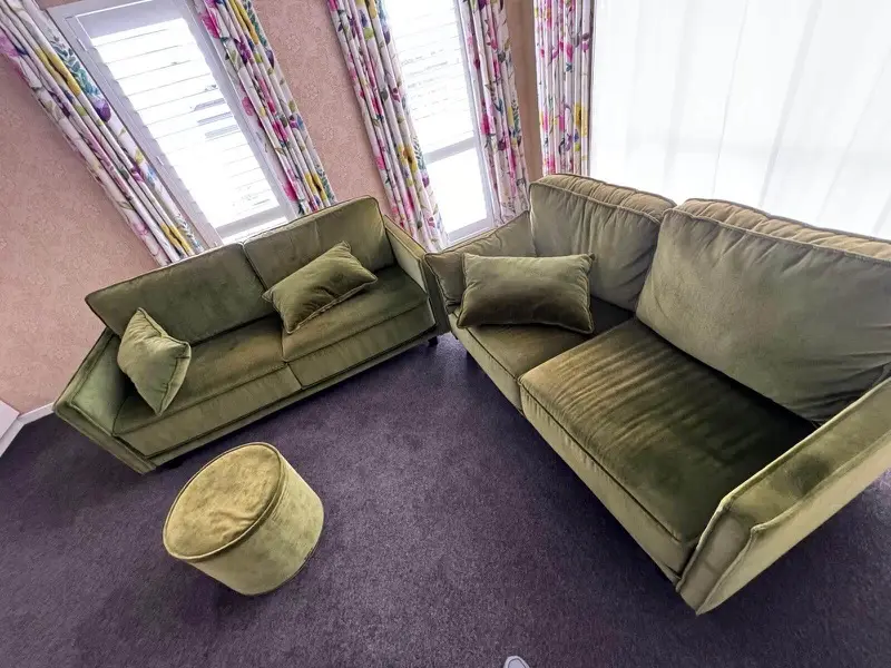 Velvet sofas upholstery clean by SN Cleaning Services, Christchurch